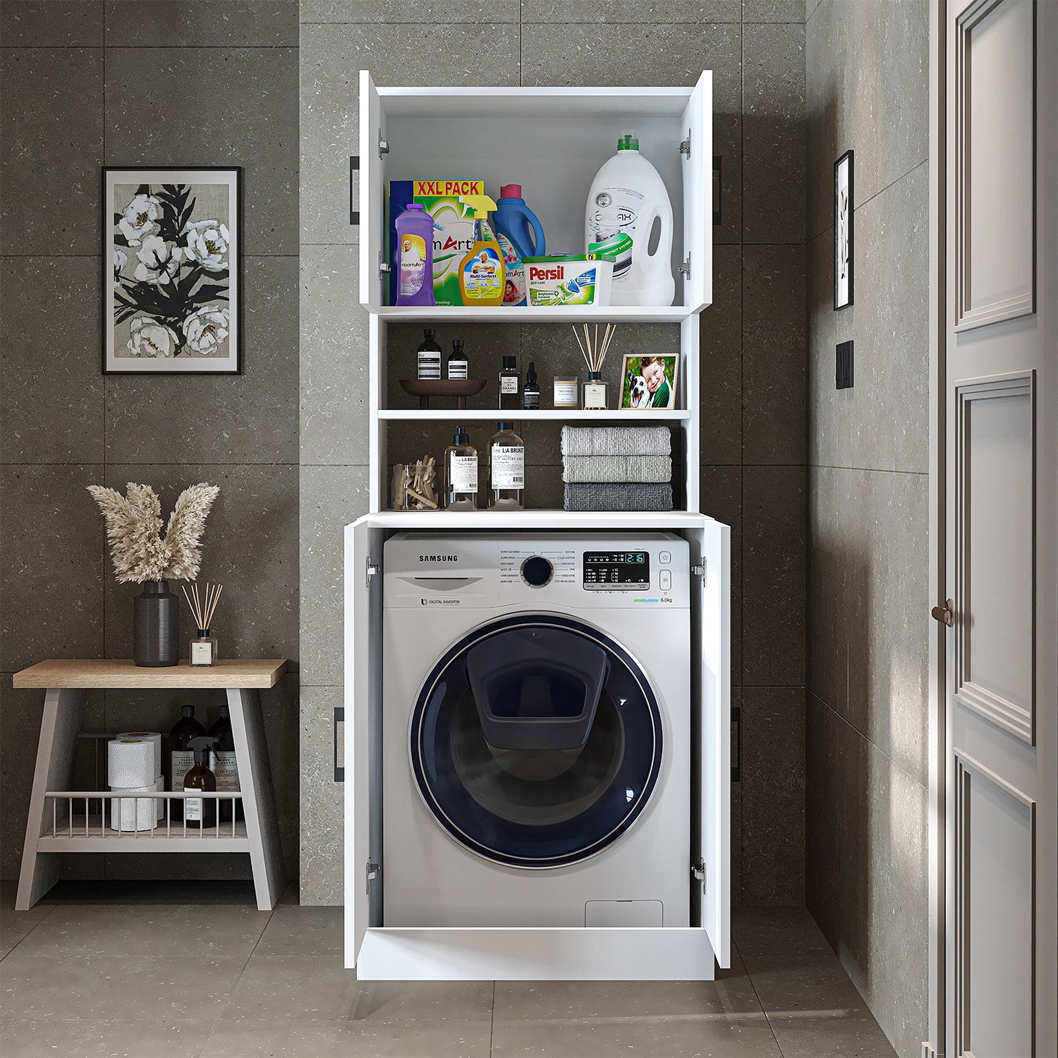 RoomArt-1015.11-çamaşır-makinesi-dolabı-beyaz-4