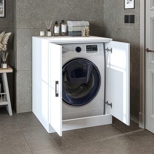 Dollap për lavatriçe me dyer<span> - </span>White