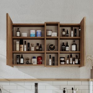 aynalı banyo dolabı roomart ahşap lotus 2