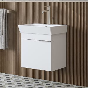 Dollap për banjo me lavaman Lykia<span> - </span>45,4cm x 33,8cm x 44cm, White