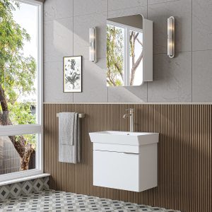 LIKYA SET 2 PJESËSH<span> - </span>White, 60cm x 32+2cm x 43cm